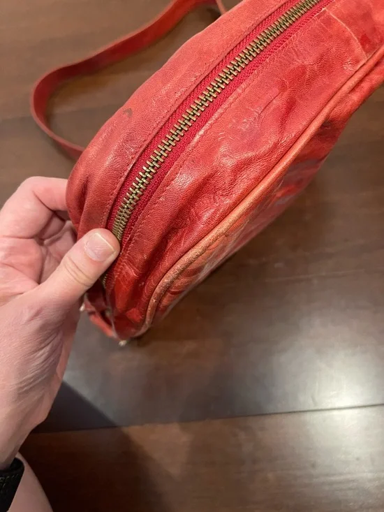 miss max red orange shoulder purse - Picture 5 of 13